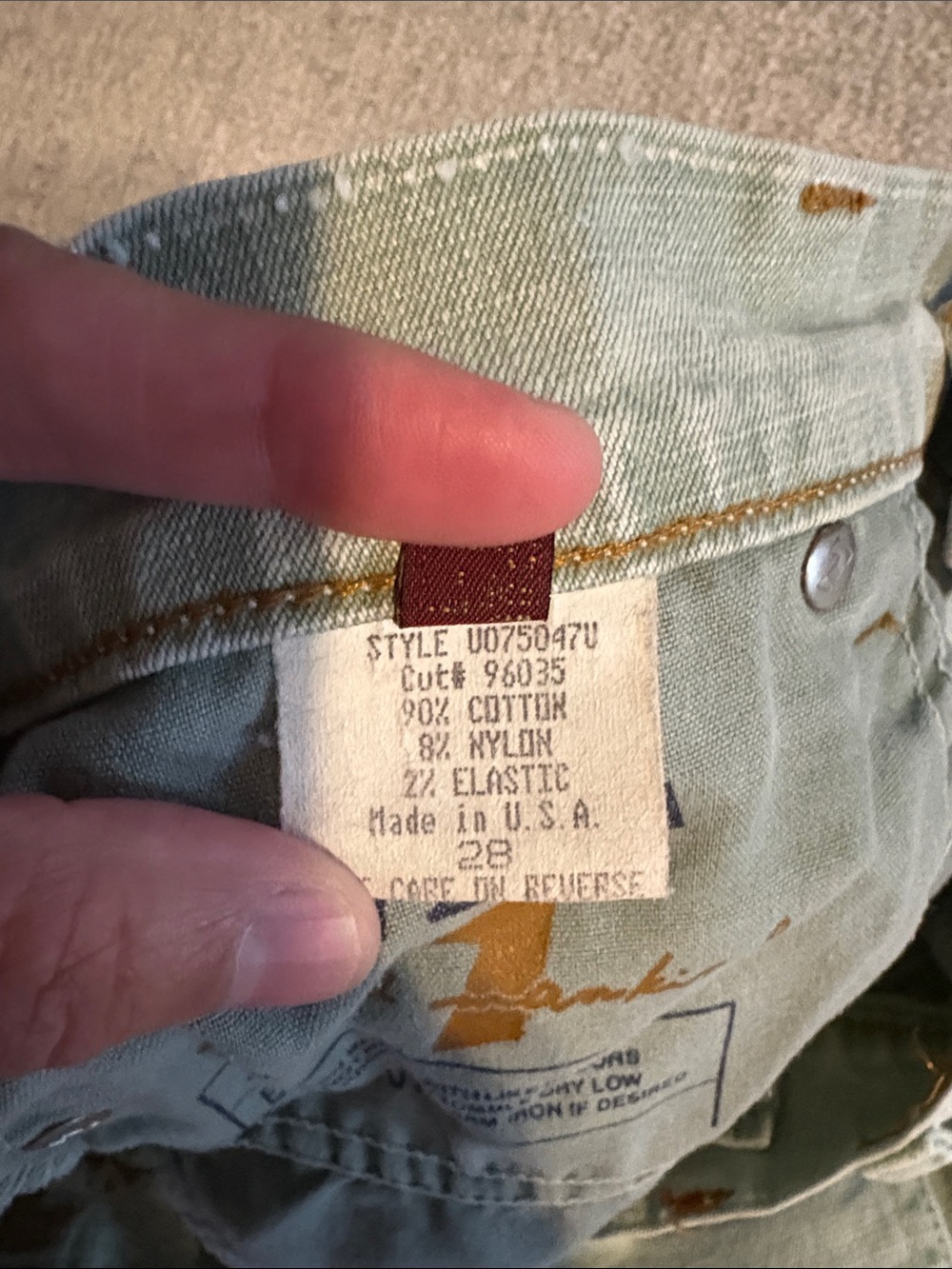 7 For All Mankind Womens 28 Light Mint Green Mid Rise Bootcut Jeans USA - Picture 9 of 10